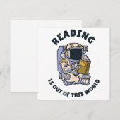 Lezen Is Buiten Deze Wereld Kaart (Voorkant / Achterkant)