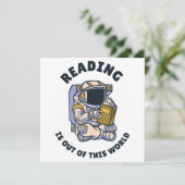 Lezen Is Buiten Deze Wereld Kaart (Staand voorkant)