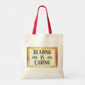 Lezen is Canvas tas voor het afspelen (Achterkant)