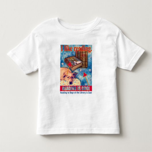 LEZEN IS COOL KINDER SHIRTS (Voorkant)