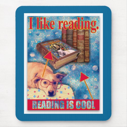 LEZEN IS COOL MUISMAT (Voorkant)