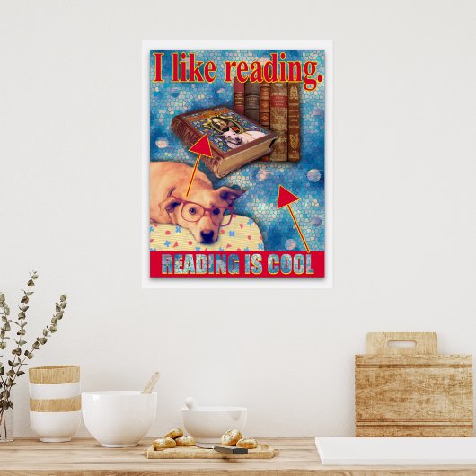 LEZEN IS COOL POSTER (Keuken)