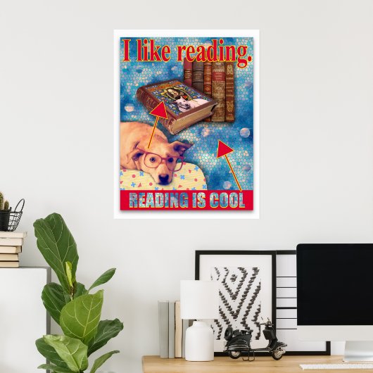 LEZEN IS COOL POSTER (Thuiskantoor)