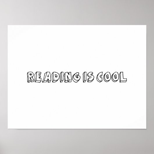 Lezen is cool poster (Voorkant)