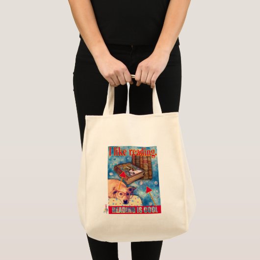 LEZEN IS COOL TOTE BAG (Voorkant (product))