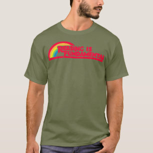 Lezen is de fundamentele premie voor de regenboog t-shirt