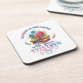 Lezen is dromen… bier onderzetter (Linkerzijde)