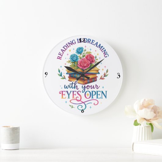 Lezen is dromen… grote klok (Huis)