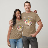 Lezen Is Dromen Met Je Ogen Open Bloem Boek T-shirt (Unisex)