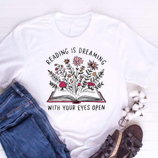 Lezen Is Dromen Met Ogen Open Boek Liefhebber Cita T-shirt