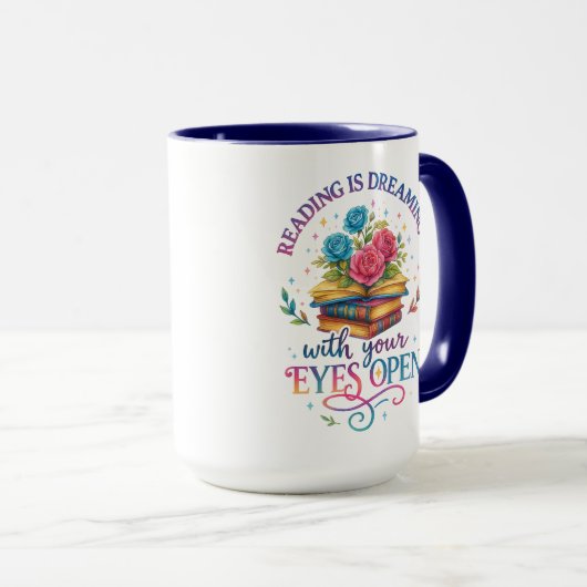 Lezen is dromen… mok (Voorkant rechts)