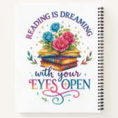 Lezen is dromen… notitieboek (Achterkant)