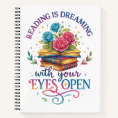 Lezen is dromen… notitieboek (Voorkant)