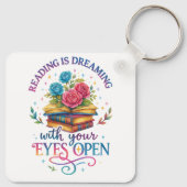 Lezen is dromen… sleutelhanger (Achterkant)