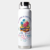 Lezen is dromen… waterfles (Achterkant)