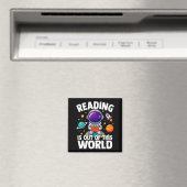 Lezen is een buitenaardse grappige boekenliefhebbe magneet (Insitu (Vaatwasser))