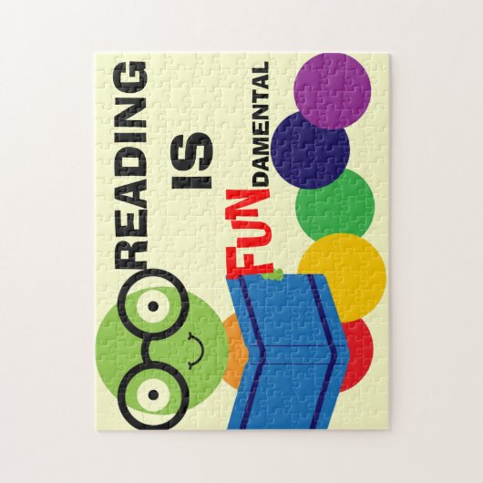 Lezen is een fundamentele puzzel legpuzzel (Verticaal)