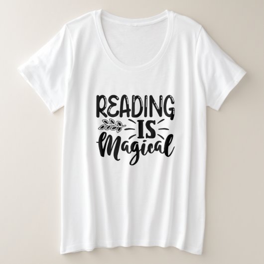 Lezen is een magisch inspirerend T-shirt (Design voorkant)