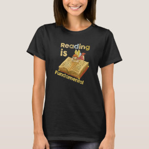 Lezen is Fundamenteel Geeky Boekenwurm Poëzie Lite T-shirt