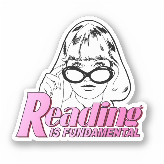 Lezen is fundamenteel sticker (Voorkant)
