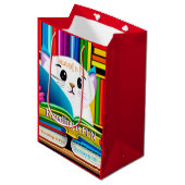 Lezen is leuk medium cadeauzakje (Voorkant Gekanteld)