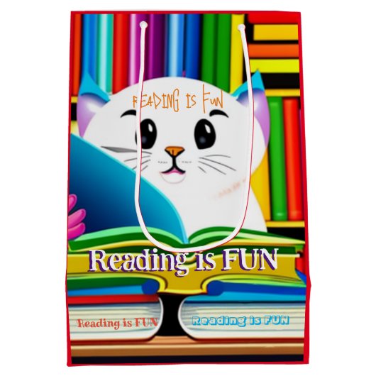 Lezen is leuk medium cadeauzakje (Achterkant)