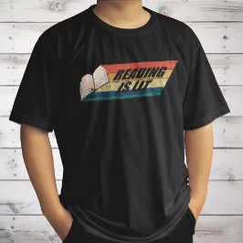 Lezen Is Lit - Lezen Boeken Vintage Retro T-shirt