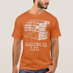 Lezen is Lit met Books Funny Meme T-shirt