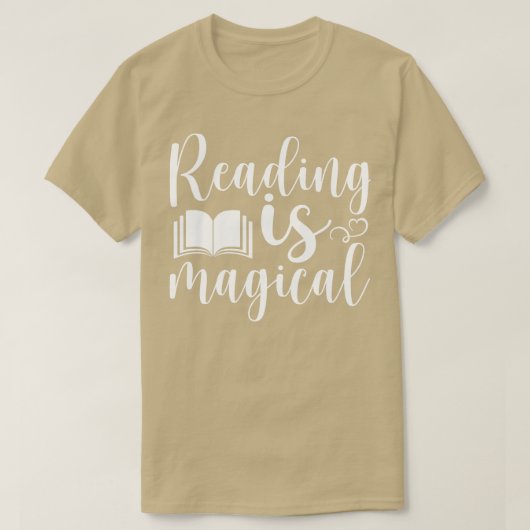 Lezen is magisch 1 t-shirt (Design voorkant)