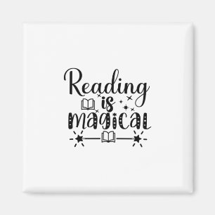 Lezen is Magisch Kunst Lezen Magneet