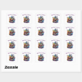 Lezen is Magisch Vierkante Sticker (Vel)