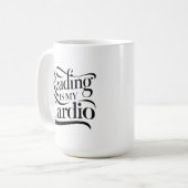 Lezen is mijn cardio - leuke leraar koffiemok (Voorkant links)