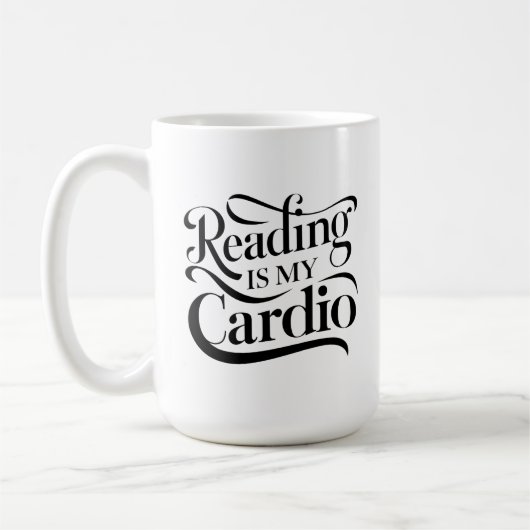 Lezen is mijn cardio - leuke leraar koffiemok (Links)