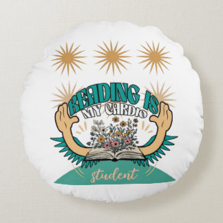 Lezen is mijn cardio Sierkussen Rond Kussen