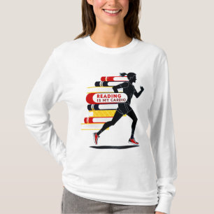 Lezen is Mijn Cardio T-Shirt: Leuk Boek Liefhebber T-shirt