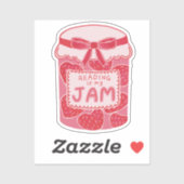 Lezen is mijn ding boek liefhebber sticker (Vel)