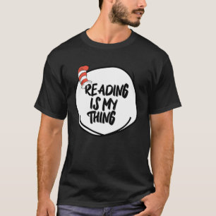 Lezen is mijn ding Boekenwurm leest boek T-shirt
