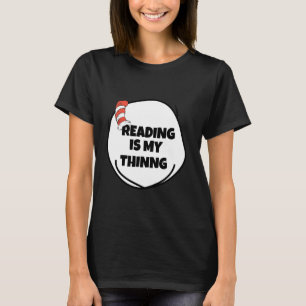 Lezen is mijn ding Grappige Boekenwurm Leest boek  T-shirt
