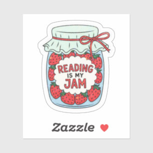 Lezen is mijn ding Schattig Boeken Boekenclub Boek Sticker