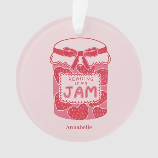 Lezen is mijn favoriete boekliefhebber ornament (voorkant)