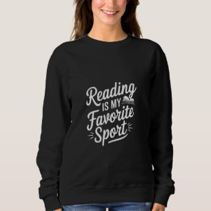 Lezen is mijn favoriete sport boekenwurm atleet trui