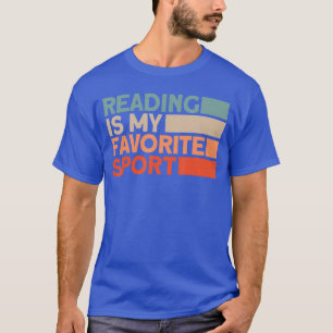 Lezen is mijn favoriete sport Boekenwurm cadeau T-shirt