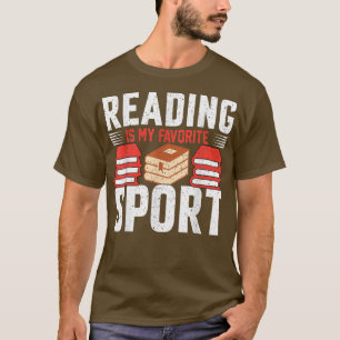 Lezen is mijn favoriete sport voor boekenovers gra t-shirt