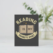Lezen is mijn favoriete sportliefhebber briefkaart (Staand voorkant)