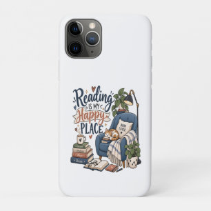 Lezen is mijn geluksplek knusse boekenliefhebber p Case-Mate iPhone case