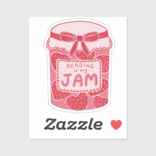 Lezen is mijn grote boekenliefhebber sticker (Vel)