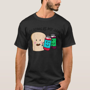 Lezen is mijn jam boekenwurm Mannen vrouwen cadeau T-shirt