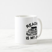 Lezen is mijn jam koffiemok (Voorkant rechts)