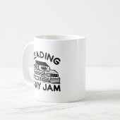 Lezen is mijn jam koffiemok (Voorkant links)