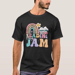 Lezen is mijn Jam Rainbow Leuke Leraar Bibliotheek T-shirt